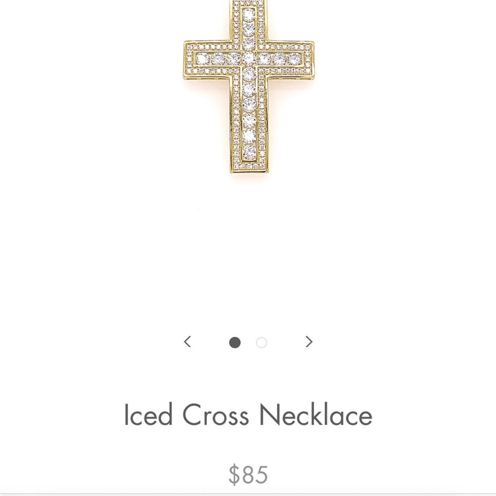 Jewelry by Gracey “Iced Cross” Cross Necklace